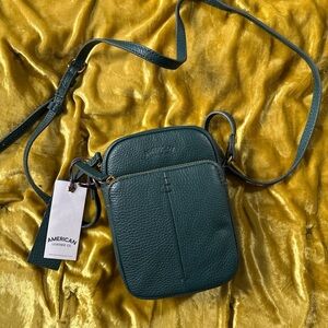 American Leather Co. Green Crossbody Bag